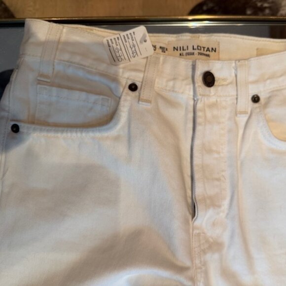 Pre-Loved Nili Lotan Smith Off-White/Cream Jeans - Size 25 - Picture 4 of 6